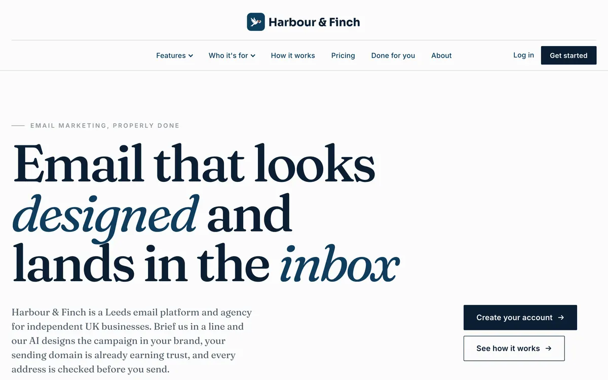 Editorial: the home page in the Editorial language