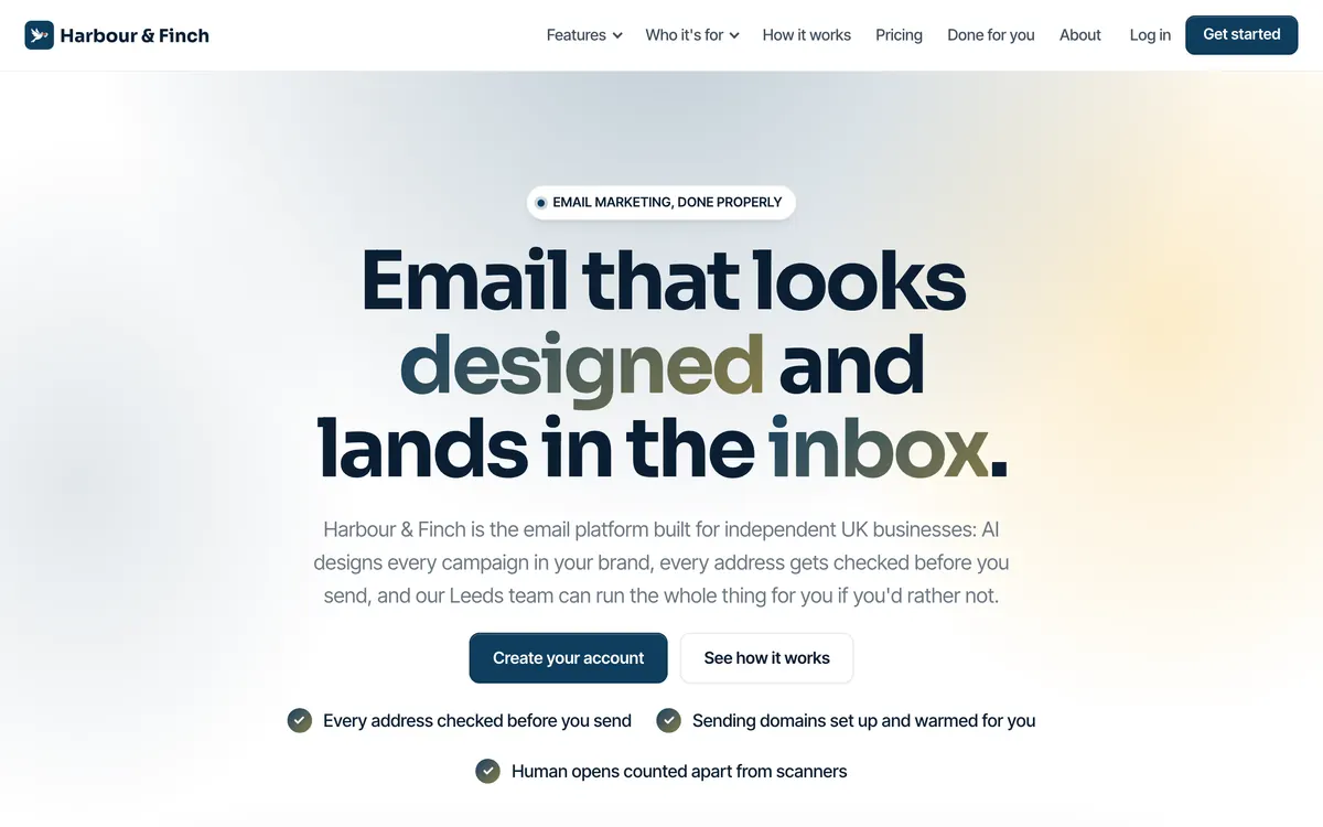 Polished: the home page in the Polished language